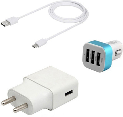 DAKRON Wall Charger Accessory Combo for LG G8s ThinQ(White)