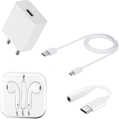 SARVIN Wall Charger Accessory Combo for OPPO F15(White)