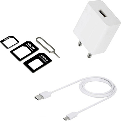 DAKRON Wall Charger Accessory Combo for OPPO F15(White)