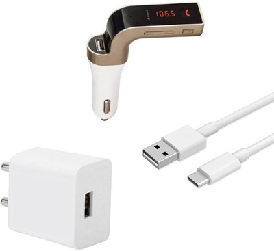 SARVIN Wall Charger Accessory Combo for Xiaomi Redmi Note 8 Pro(White)