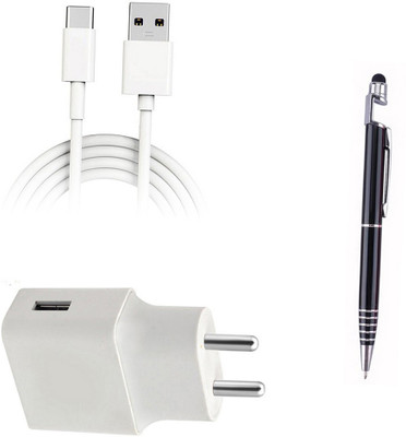 DAKRON Wall Charger Accessory Combo for OPPO A9(White)