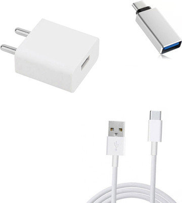 DAKRON Wall Charger Accessory Combo for OPPO A5 2020(White)