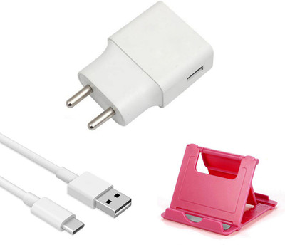 DAKRON Wall Charger Accessory Combo for Motorola One Action(White)