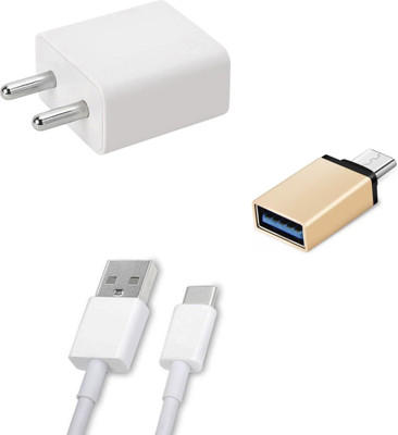 SARVIN Wall Charger Accessory Combo for Samsung Galaxy M30s(White)