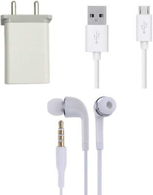 Badger Wall Charger Accessory Combo for Realme 3i Realme 5i Realme5 Realme U1 Original Adapter Like Wall Charger, Mobile Power Adapter, Fast Charger, Android Smartphone Charger, Battery Charger, High Speed Travel Charger With 1 Meter Micro USB Cable Charging Cable Data Cable(White)