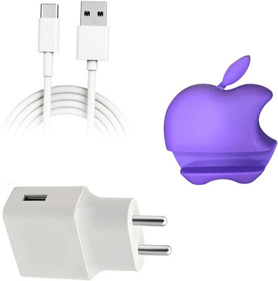 DAKRON Wall Charger Accessory Combo for OPPO A9(White)