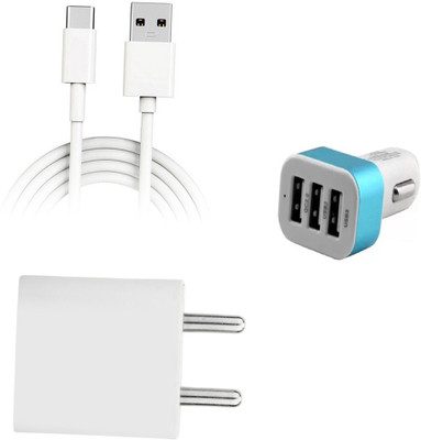 DAKRON Wall Charger Accessory Combo for Vivo S1 Pro(White)