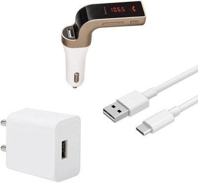 SARVIN Wall Charger Accessory Combo for Samsung Galaxy A30s(White)