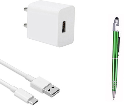 DAKRON Wall Charger Accessory Combo for Xiaomi Redmi Note 8 Pro(White)