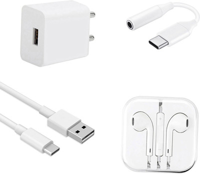 DAKRON Wall Charger Accessory Combo for Umidigi F1 Play(White)