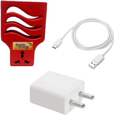 DAKRON Wall Charger Accessory Combo for Lenovo K10 Note(White)