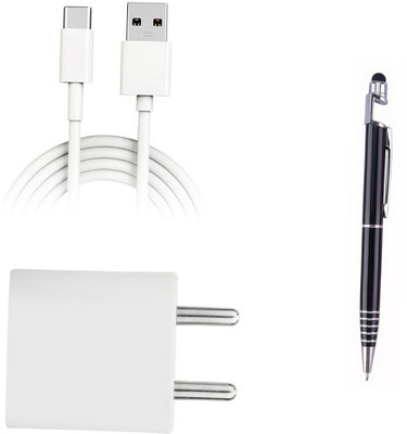 DAKRON Wall Charger Accessory Combo for OPPO A9(White)