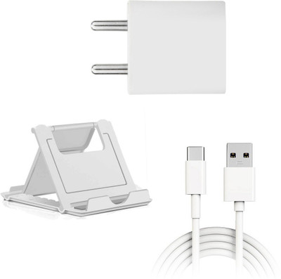 DAKRON Wall Charger Accessory Combo for OPPO A9 2020(White)