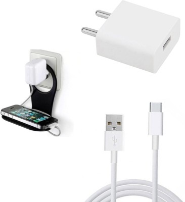DAKRON Wall Charger Accessory Combo for Vivo V17 Pro(White)