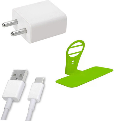 DAKRON Wall Charger Accessory Combo for Lenovo K10 Plus(White)