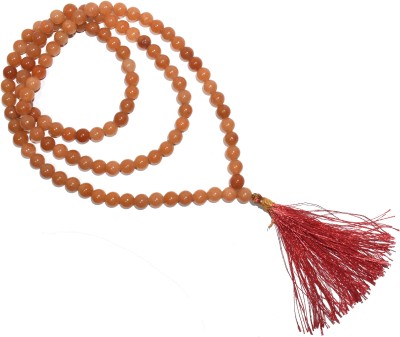 Healings4u Red Aventurine Chakra Healing Balancing 108 Bead Yoga Meditation Prayer Jap Mala Necklace Crystal Crystal Necklace