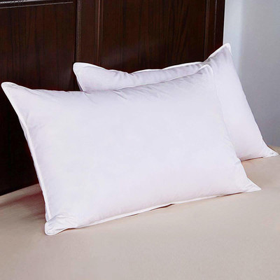 Navi collection Microfibre Solid Sleeping Pillow Pack of 2(White)