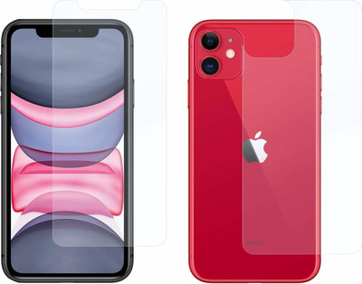 SOLIVAGANT Front and Back Tempered Glass for iPhone 11(Pack of 2)