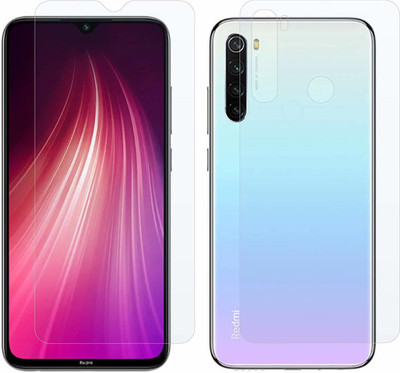 SOLIVAGANT Front and Back Tempered Glass for redMi Note 8(Pack of 2)