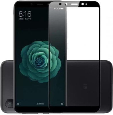 AtoZ Accessories Edge To Edge Tempered Glass for Mi A2(Pack of 1)