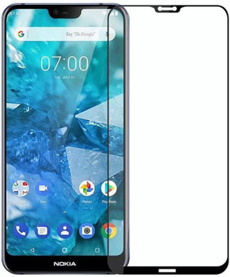 Pannu Edge To Edge Tempered Glass for Nokia 7.1(Pack of 1)