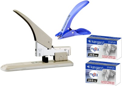 Kangaro DS-23S24FL Heavy Duty Stapler with Pin remover and Pins Cordless  Stapler