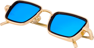 KiwiCaves Rectangular Sunglasses(For Men & Women, Blue)