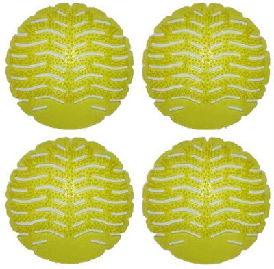 PRIZAL Urinal Screen Mat - 4 Pcs Set lemon Mat Toilet Cleaner Lemon Mat Toilet Cleaner(4 x 1)