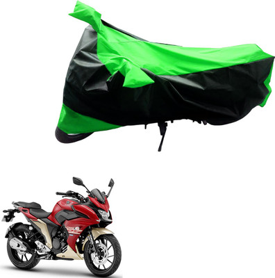 MMSSTAR Waterproof Two Wheeler Cover for Yamaha(Fazer, Black, Green)
