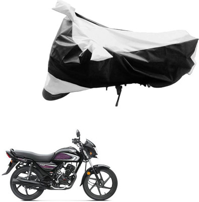 AZACUS Two Wheeler Cover for Honda(Dream Neo, Black, Silver)
