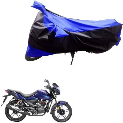 PRIMEAUTOZ Two Wheeler Cover for Hero(CBZ Extreme, Black, Blue)