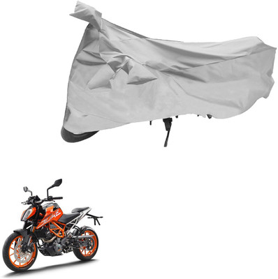AutoVision Two Wheeler Cover for KTM(Duke 390, Silver)