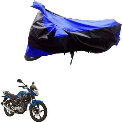 AK Art Two Wheeler Cover for Yamaha(YBR 125, Black, Blue)