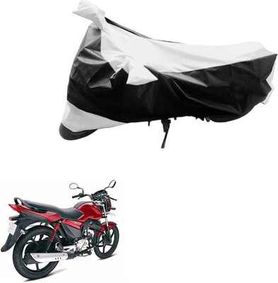 Ak Automotive Two Wheeler Cover for Mahindra(Stallio, Black, Silver)