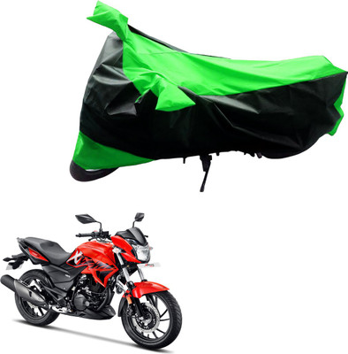 Ak Automotive Two Wheeler Cover for Hero(Xtreme, Black, Green)