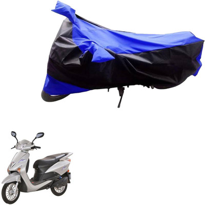 PRIMEAUTOZ Two Wheeler Cover for Indus(Yo EXL, Black, Blue)