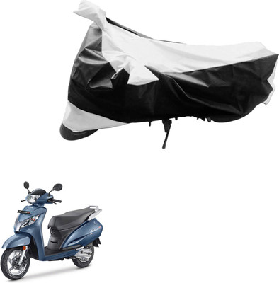 Ak Automotive Two Wheeler Cover for Honda(Activa 125, Black, Silver)