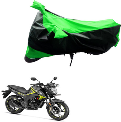 JVG Two Wheeler Cover for Honda(Black, Green)