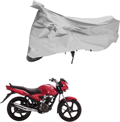 AK Art Two Wheeler Cover for TVS(Jive, Silver)