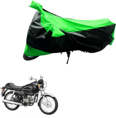 AK Art Two Wheeler Cover for Hero(Splendor Pro Classic, Black, Green)