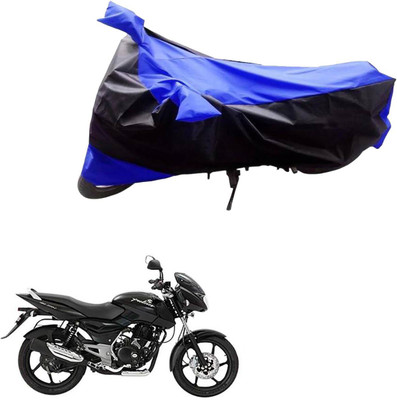 PRIMEAUTOZ Two Wheeler Cover for Bajaj(Pulsar 135 LS DTS-i, Black, Blue)