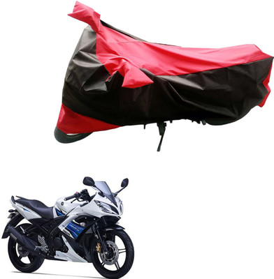 AK Art Two Wheeler Cover for Yamaha(YZF R15 S, Black, Red)