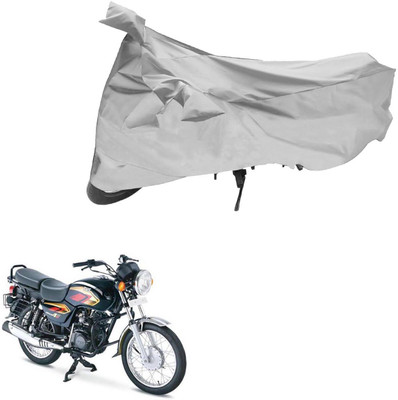 AutoVision Two Wheeler Cover for TVS(Max 4R, Silver)