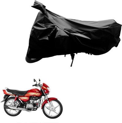 AK Art Two Wheeler Cover for Hero(HF Deluxe, Black)