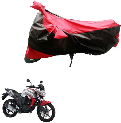 Ak Automotive Two Wheeler Cover for Yamaha(FZ-S, Black, Red)