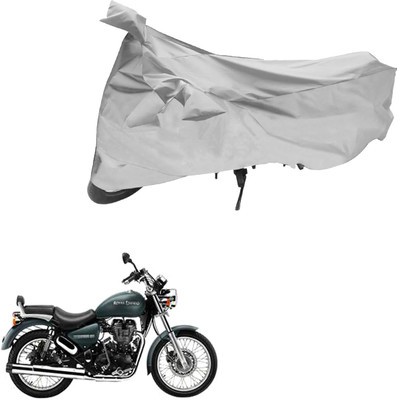 PRIMEAUTOZ Two Wheeler Cover for Royal Enfield(Silver)