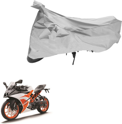 AutoVision Two Wheeler Cover for KTM(RC 200, Silver)