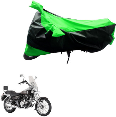 PRIMEAUTOZ Two Wheeler Cover for Bajaj(Avenger, Black, Green)