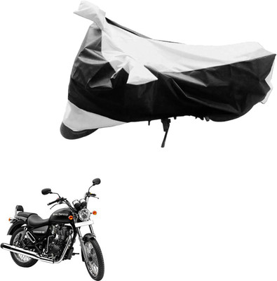 Ak Automotive Two Wheeler Cover for Royal Enfield(Thunderbird 350, Black, Silver)