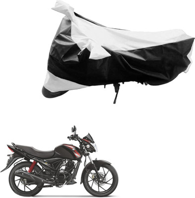 Ak Automotive Two Wheeler Cover for Suzuki(Sling, Black, Silver)